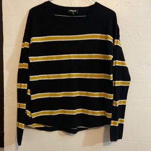 Express light striped sweater medium